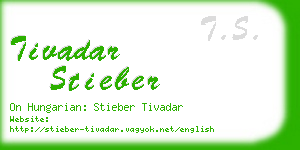 tivadar stieber business card